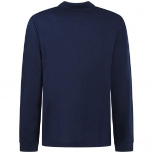 Polo a manica lunga blu per... 2