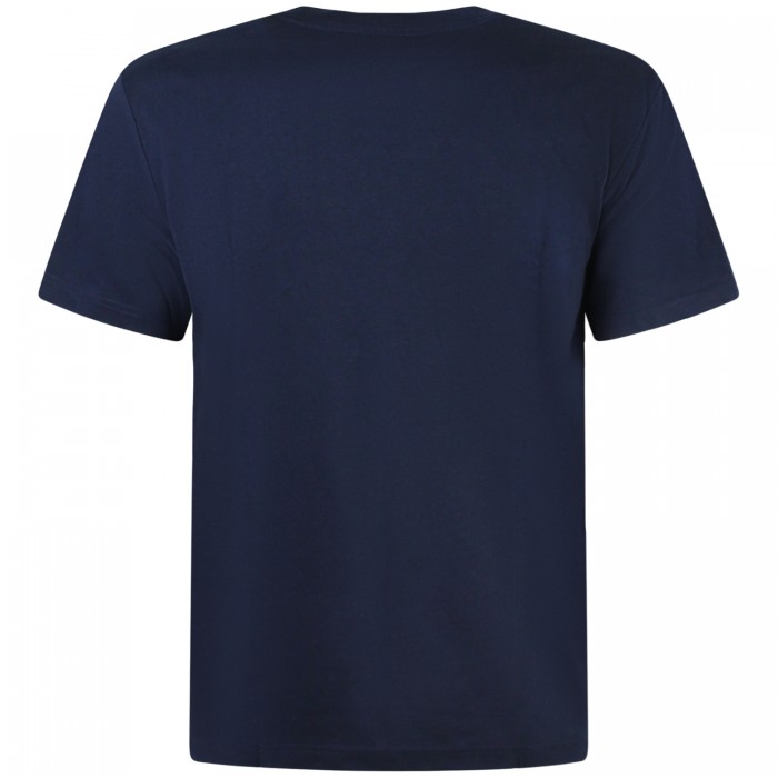 T-shirt blu con mini logo per uomo T-shirt blu con mini logo per uomo