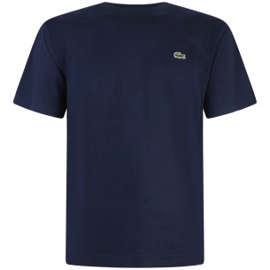 T-shirt blu con mini logo...