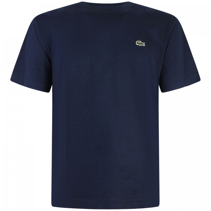 T-shirt blu con mini logo per uomo T-shirt blu con mini logo per uomo