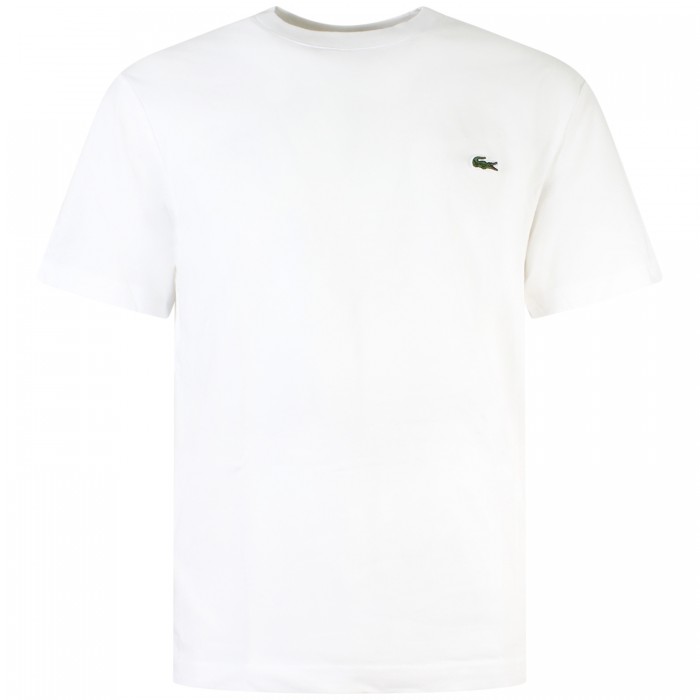 T-shirt bianca con mini logo per uomo