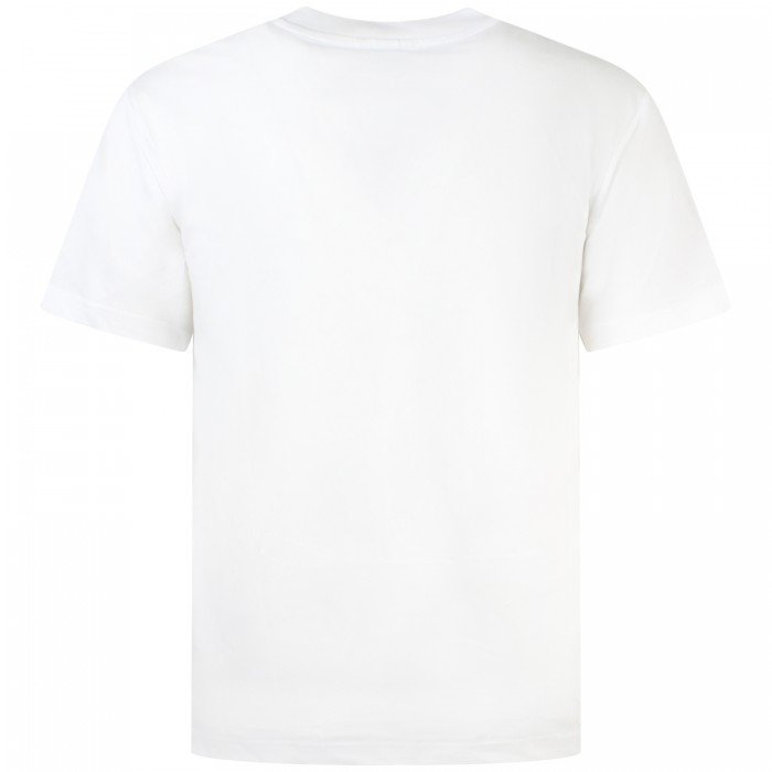T-shirt bianca con mini logo per uomo