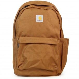 Zaino marrone con mini logo...