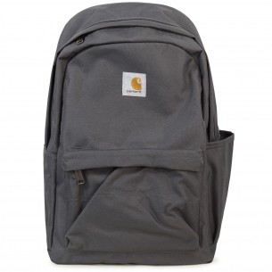 Zaino grigio con mini logo...