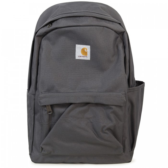 Zaino grigio con mini logo per uomo