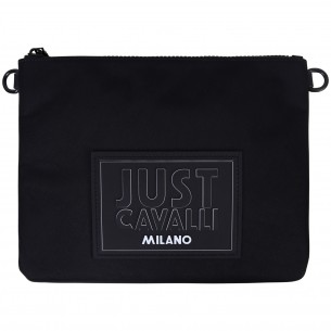 Pochette nera con logo per...