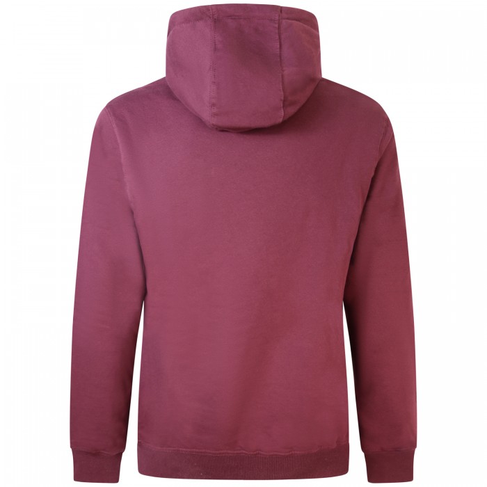 Felpa bordeaux con cappuccio per uomo