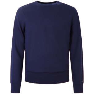 Maglione blu con mini logo...