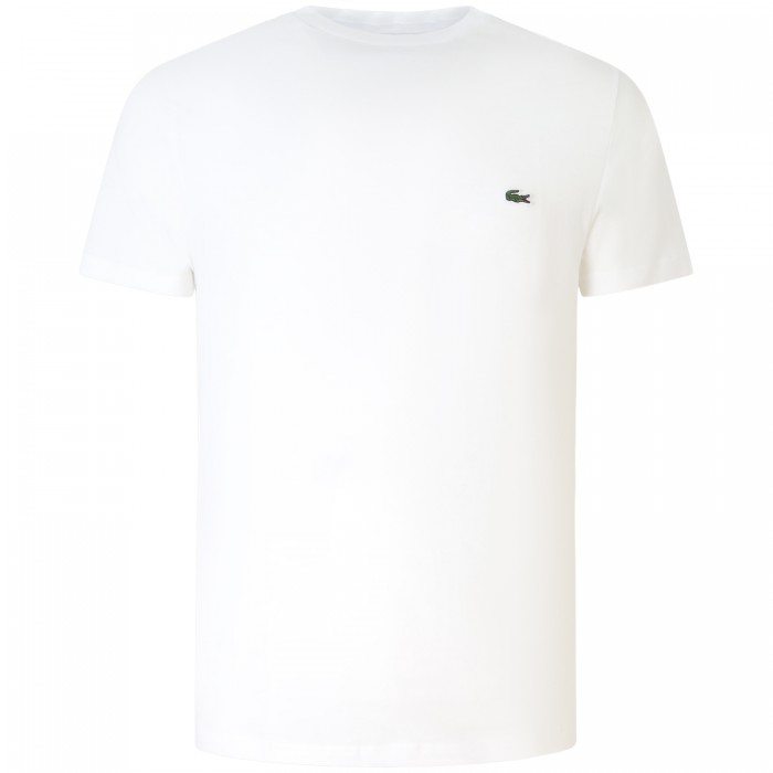 T-shirt bianca con mini logo per uomo