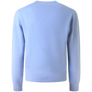 Maglione celeste con mini... 2