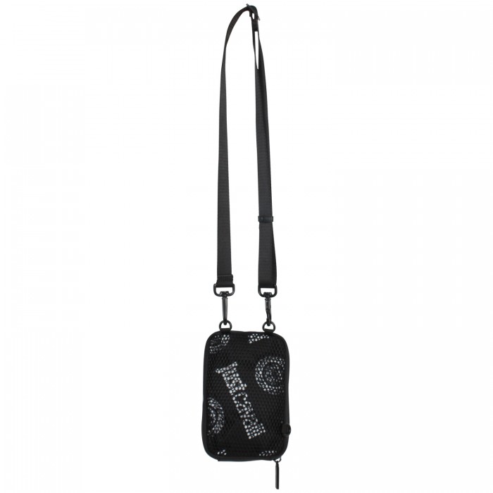 Tracolla nera con logo per uomo Tracolla nera con logo per uomo