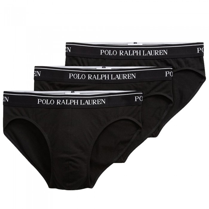 Slip nero 3-Pack per uomo
