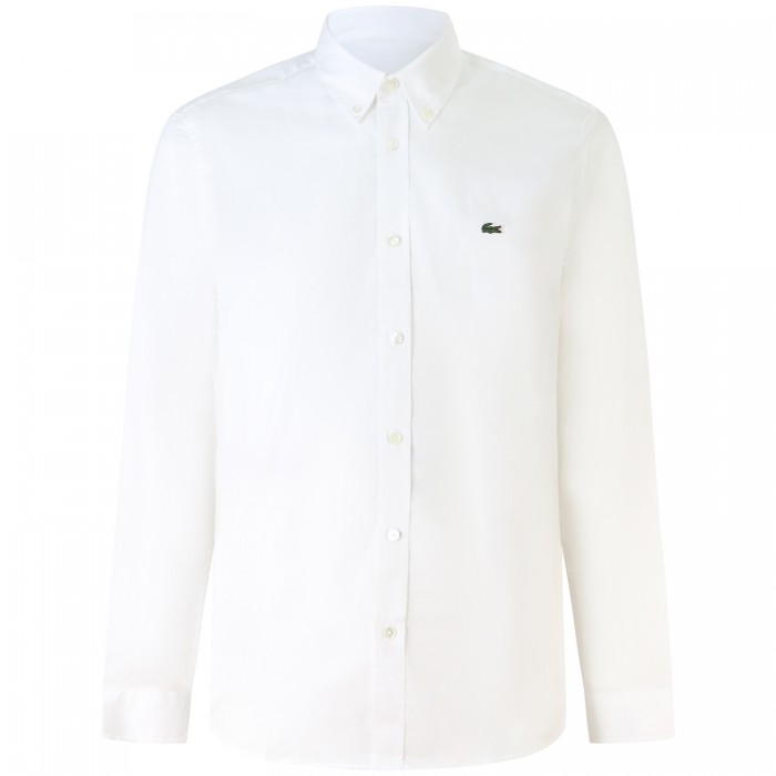 Camicia bianca con mini logo per uomo Camicia bianca con mini logo per uomo