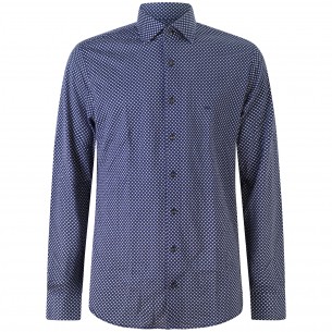 Camicia blu con...