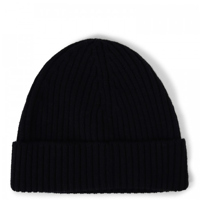 Cappello nero con mini logo per uomo