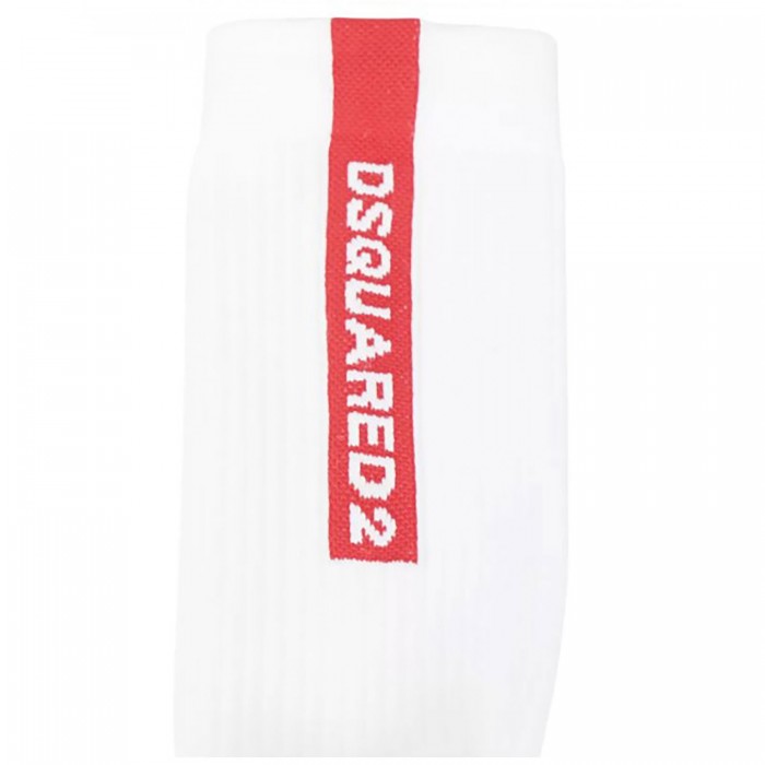 Calze bianche con logo per uomo