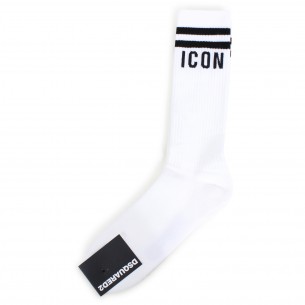 Calze bianche con logo per...