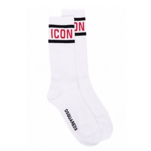 Calze bianche con logo per...
