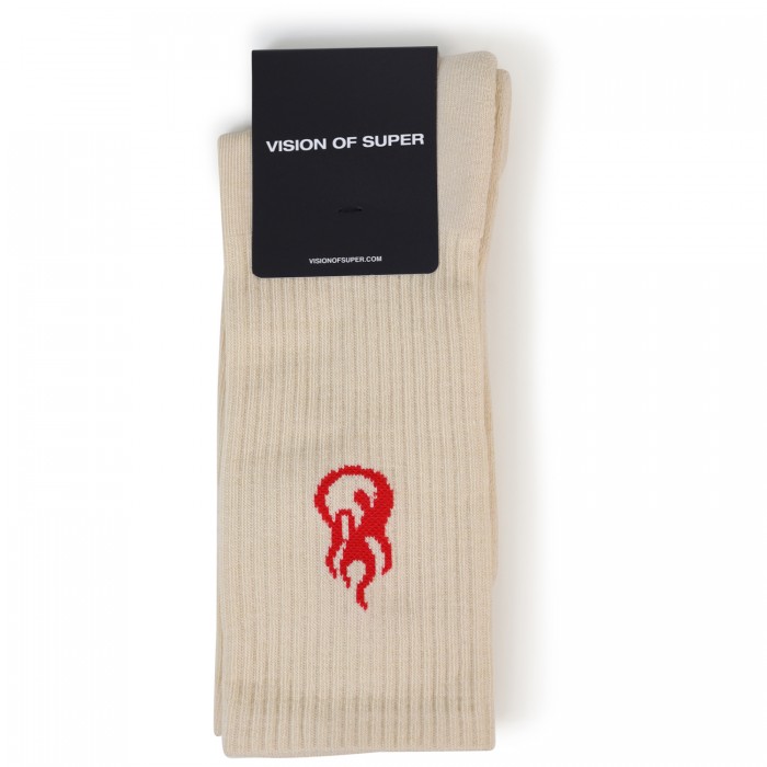 Calze nere con mini logo per uomo