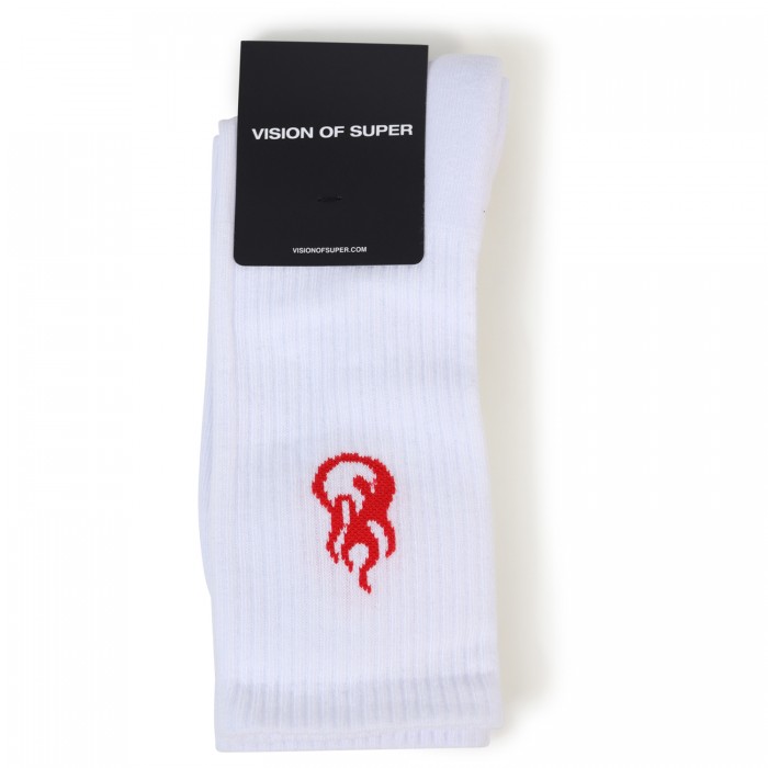 Calze nere con mini logo per uomo