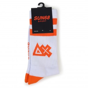 Calze bianche con logo per...