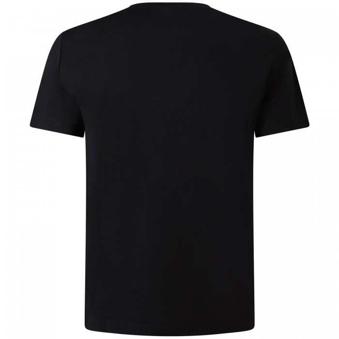 T-shirt nera con mini logo per uomo T-shirt nera con mini logo per uomo