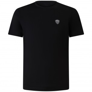 T-shirt nera con mini logo...