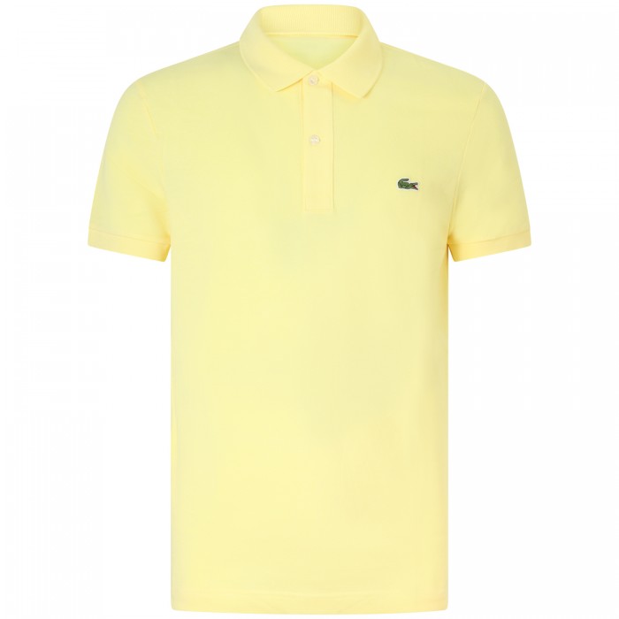 Polo gialla con mini logo slim fit...