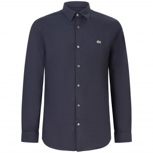 Camicia blu con mini logo...