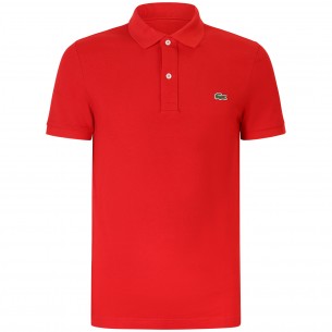 Polo rossa con mini logo...