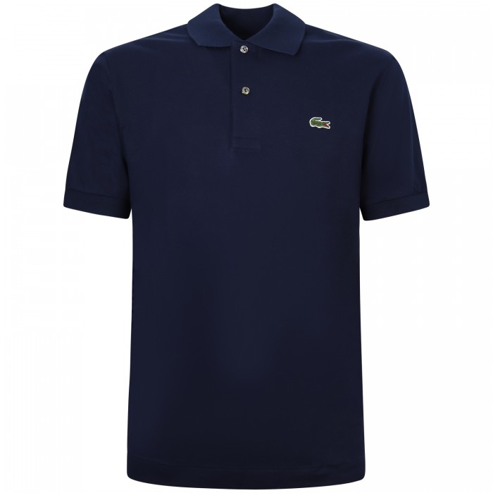 Polo blu con mini logo classic fit...