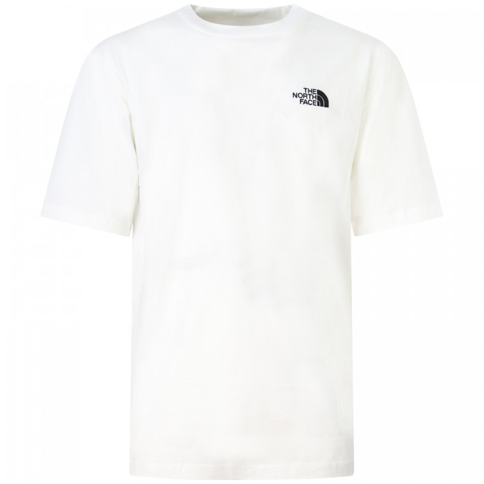 T-shirt bianca con mini logo per uomo