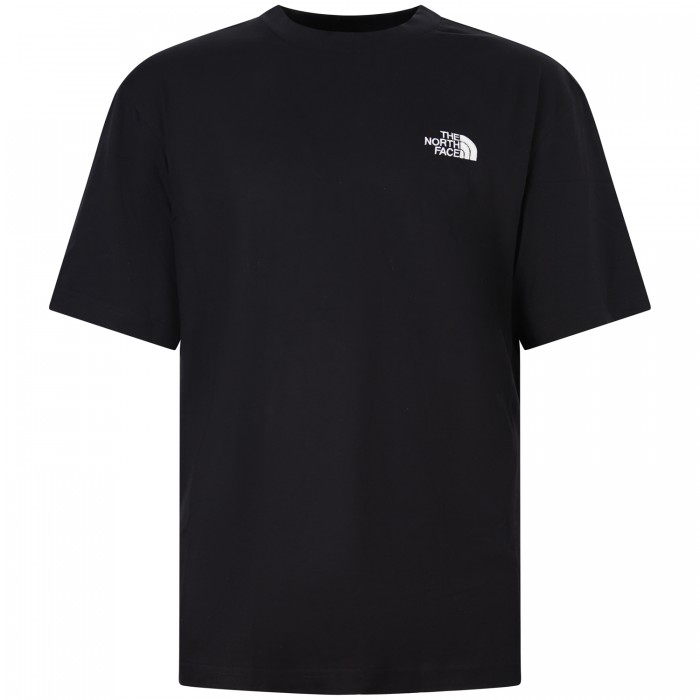 T-shirt nera con mini logo per uomo