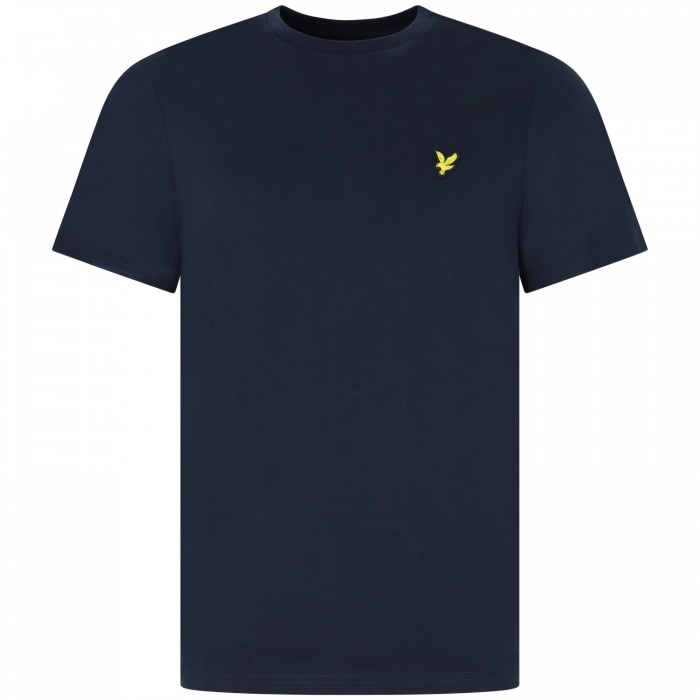 T-shirt blu con mini logo per uomo