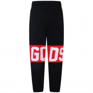 Pantalone tuta nero con...