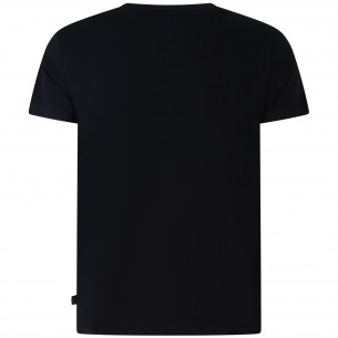T-shirt nera con logo per uomo 2