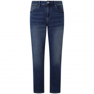 Jeans con mini logo per uomo