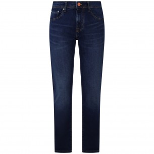 Jeans con mini logo per uomo