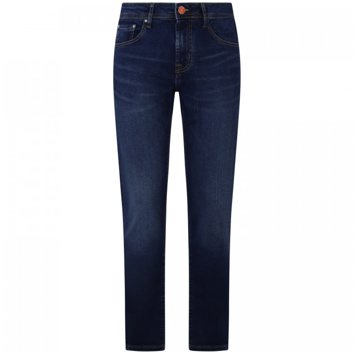 Jeans con mini logo per uomo