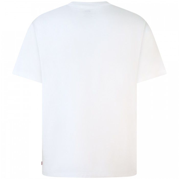 T-shirt bianca con mini logo per uomo