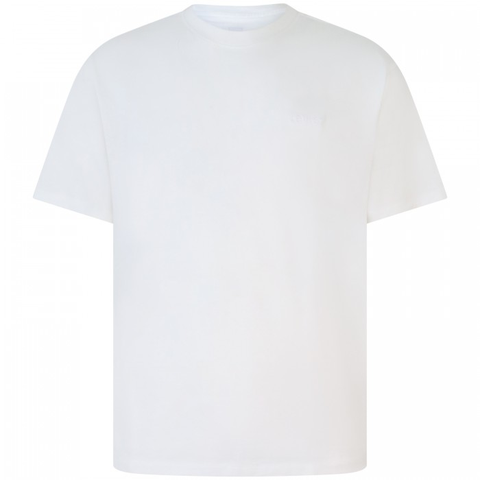 T-shirt bianca con mini logo per uomo