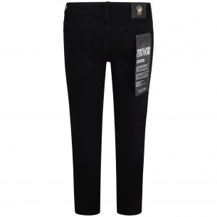 Jeans nero con mini logo... 2