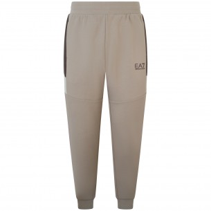 Pantalone tuta beige con...