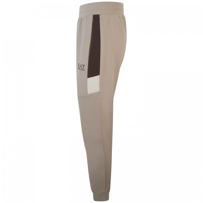 Pantalone tuta beige con mini logo... Pantalone tuta beige con mini logo...