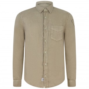 Camicia marrone con mini...