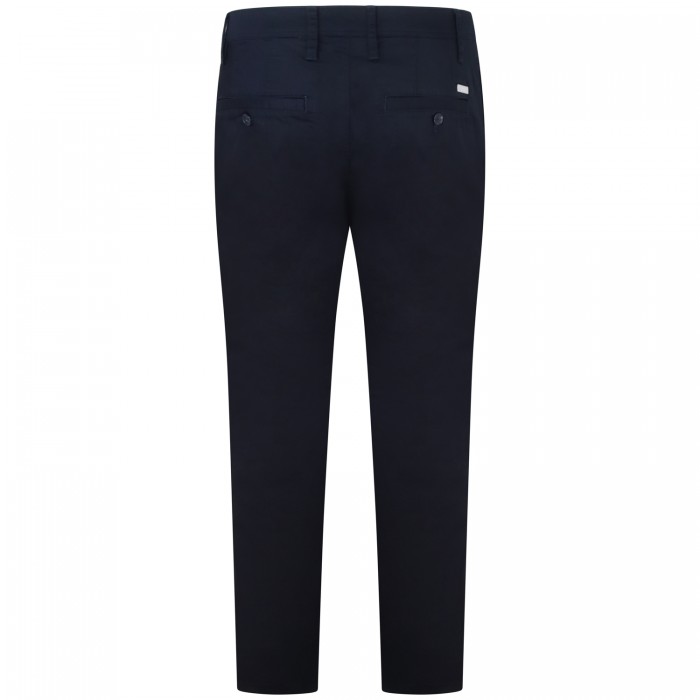 Pantalone blu con mini logo per uomo Pantalone blu con mini logo per uomo