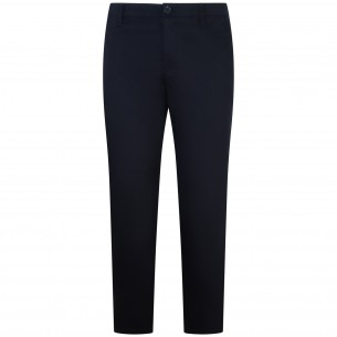 Pantalone blu con mini logo...