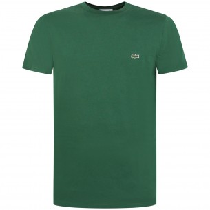 T-shirt verde con mini logo...