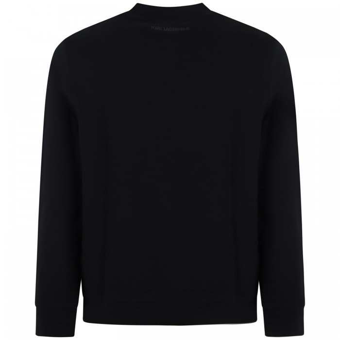 Felpa nera con logo per uomo Felpa nera con logo per uomo