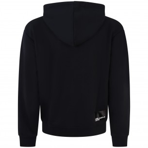 Felpa nera con cappuccio... 2